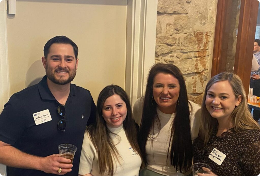 hot-dog-marketing-team-client-apprecation-happy-hour-downtown-round-rock-texas